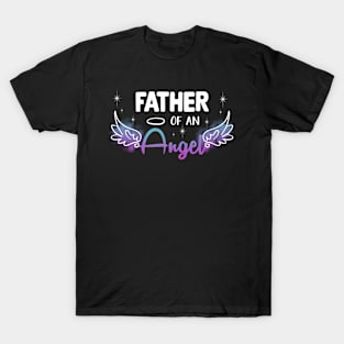 Custom Father Of An Angel Gift For Men Father day T-Shirt